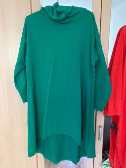 Zelená mikina - tunika Made in Italy vel. 44 - 7