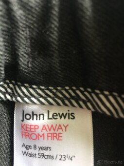 Šedé kraťasy zn.John Lewis vel.128/134 - 7