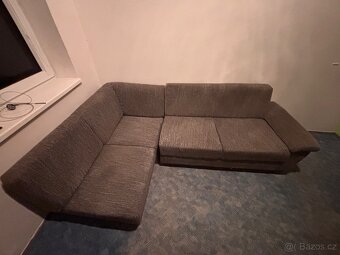 Moderní rozkládací sedací souprava – skvělý stav - 7