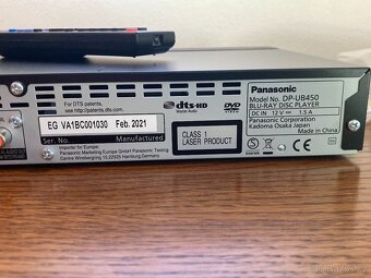Panasonic 450 4K BLUE RAY přehrávač UHD , nepoužívaný - 7