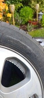 ALU R15 5x100 ET43 s letním pneu 6-7mm - 7