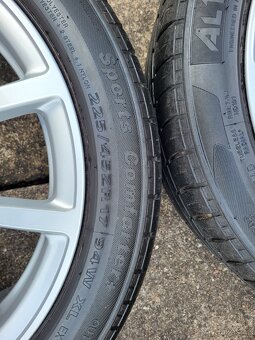 Originál 17" Audi A6 VW Škoda 5x112 letní pneu 5,5-6mm - 7
