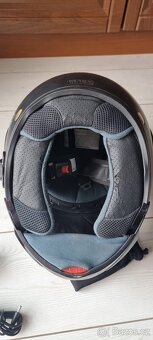 Moto helma/přilba vyklápěcí s interkomem - 7