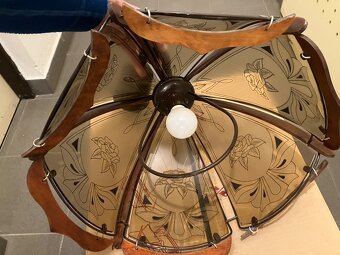 Rustikální lampa, lustr - 7