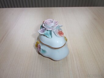 2x STARÁ PORCELÁNOVÁ ŠPERKOVNICE, DÓZA, KRABIČKA - 7