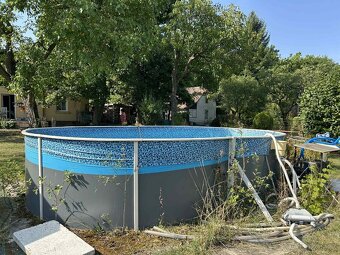 Prodám oválný bazén se vším potřebným příslušenstvím - 7