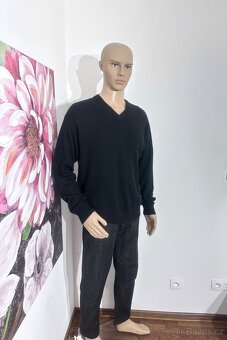 Hedvábné Kašmírový svetr Vel L-XL - 7