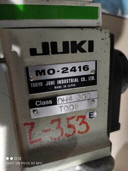 Průmyslový stroj JUKI overlok - 7