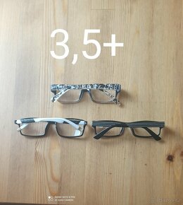Dioptrické brýle na blízku 4+ a 3,5+ a 3+ - 7
