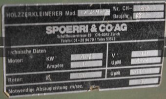 Weima untha Spoerri schredder shredder drtič drvič - 7