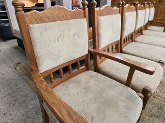 6x židle rustikál komplet 47x50 výšká 48 cm - 7