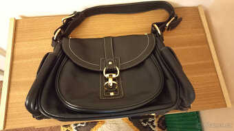 kabelka dámská černá, kožená - 7