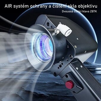 Čistící pulsní laser o výkonu 300W, pulsní energie 5mJ - 7