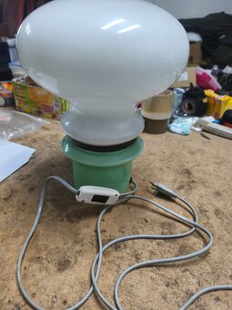 Retro skleněná lampa - 7
