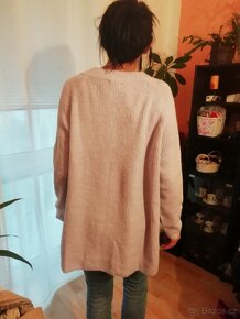 Oversize teplý svetr lila barva C&A, v. Xxl, nový - 7