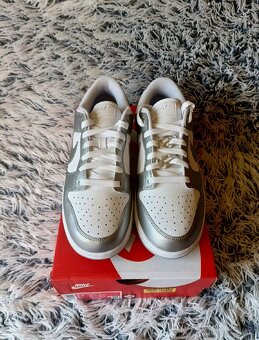 Nike Dunk Low W "Metallic Silver - Blue Joy" - 7