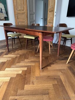 Jidelni stul rozkladaci 120x80, 180x80, retro - 7