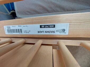 Dětská postel 2 ks Ikea Gulliver 160/70 vč. roštu a zábrany - 7
