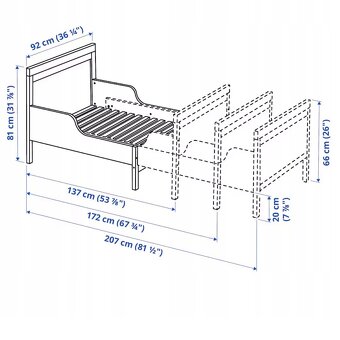 Dětská rostoucí postel Ikea - 7