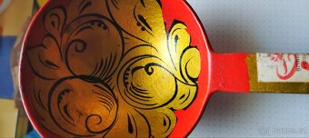 Dřevěné ručně malované lžíce SSSR - 7