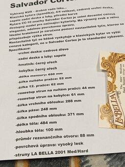 Prodám klasickou 4/4 kytaru Salvador Cortez- Kyjov - 7