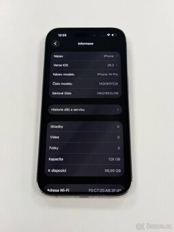 iPhone 14 PRO 128GB ✅ 100% BATERIE - 7