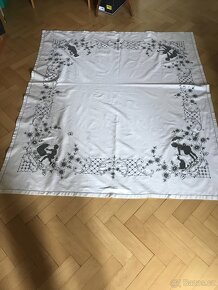 Lnena decka, zaclona, ubrus, deka, hackovane decky - 7