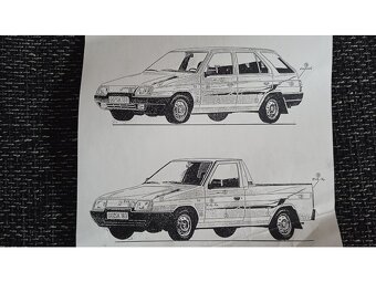 dobové polepy Škoda Favorit, Forman, Pick Up Z 01 508 010 - 7