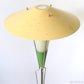 Retro podlahová stojací lampa ZUKOV Československo brusel vi - 7