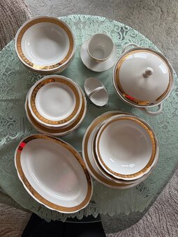 Jidelni sada pozlacena - 7