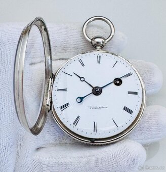 PÁNSKÉ STŘÍBRNÉ GRAVÍROVANÉ ŠPINDLOVKY VACHERON FRERES GENEV - 7