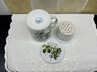 Hrnek s návodem na čaj + sítko + poklička - 7