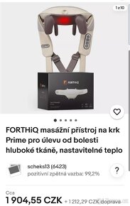FORTHiQ masážní přístroj na krk Prime, ETA fenité - 7