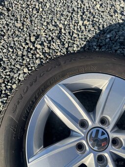 Alu zimní sada kol original VW, 5x112, 195/65 R15 - 7