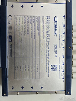 Spaun Sat Compact Multiswitch SMS 9807 NF použitý - 7