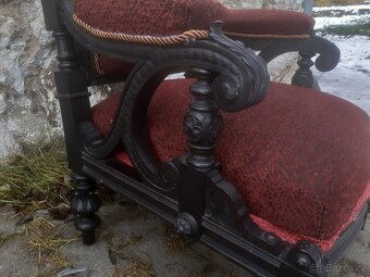 Starožitna sofa 2 křesla II - 7