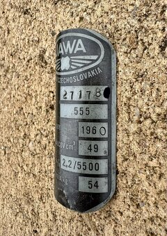 Jawa 50 550 555 pionýr - výrobní štítky - 7