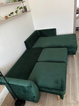 Rozkládací rohová sedačka s úložným prostorem - 7