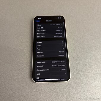 iPhone 13 128GB bílý, pěkný stav, 12 měsíců záruka - 7