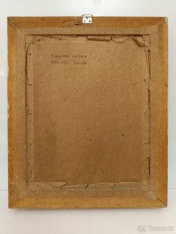 Obraz V. Čech, Portrét Opava 1955, olej 50x42 - 7