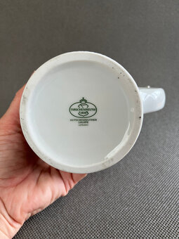 Porcelánový korbel s cínovým víkem, Tirschenreuth - 7