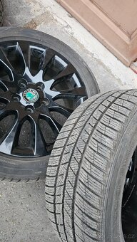 Alu kola 5x112 R17 zimní pneu DOT24 Škoda Superb - 7