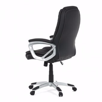 Kancelářské křeslo černá ekokůže KA-Y282 BK - 7