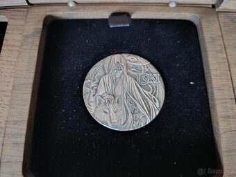 Seversti bohove, stribrne mince 5x2oz , ultra vysoky relief, - 7