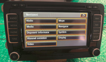 VW Originál RNS 510 led,SD,DVD,Navi,Rádio,Telefon-TOP - 7