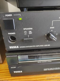 Sestava Tesla ,gramofon, zesilovač a gramofon. - 7