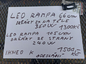LED SUPER pracovní rampy délka od 10cm 27W do 66cm 360w - 7