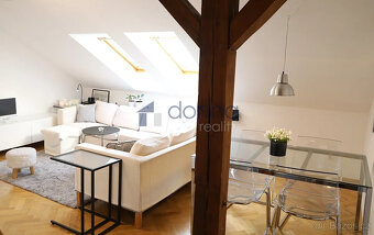 Pronájem podkrovního bytu 2+kk, 60m², ul. Řehořova, Praha 3 - 7