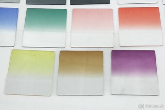 Sada čtvercových Filtrů - držák filtrů kroužky a 13ks filtrů - 7