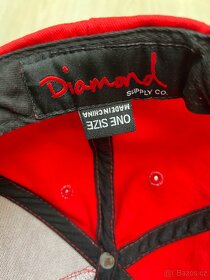 Diamond Supply Co. Clarity Snapback kšiltovka červená - 7